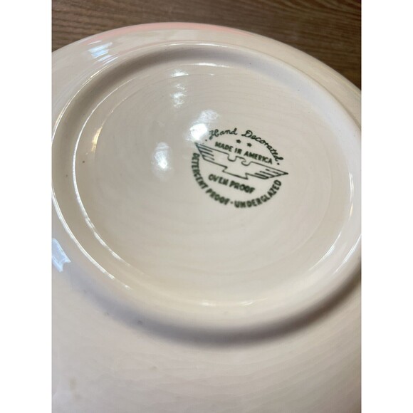 Vintage Marcrest  Blue Spruce 9" Round Serving Bowl - Picture 3 of 5